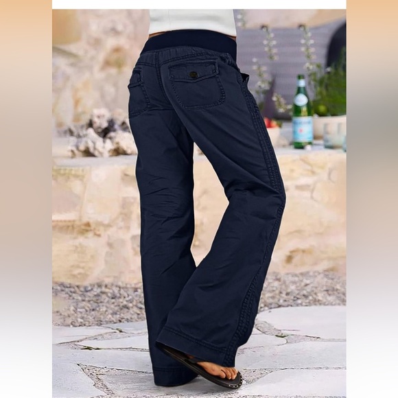 Flamingos Straight Leg Pant with Drawstring Waist - Picture 2 of 8